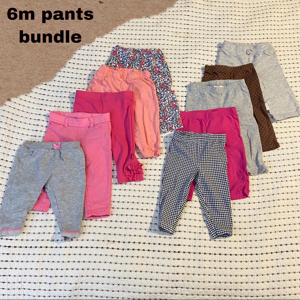 6 month pants bundle. Carter’s Disney & more. 6m baby bottoms